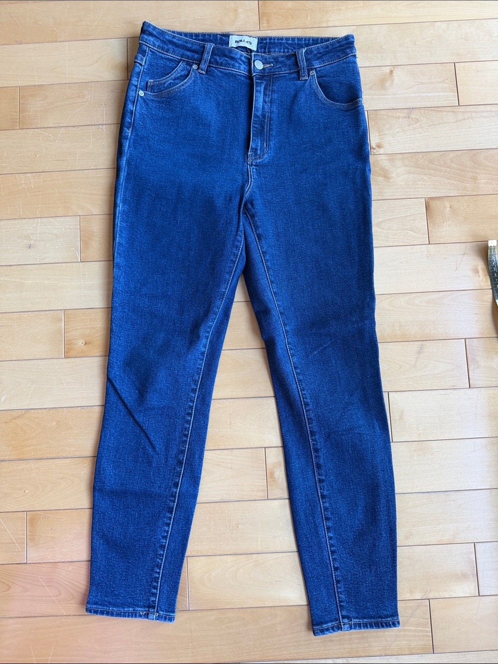 ROLLA'S Skinny Jeans in Dark Blue Denim